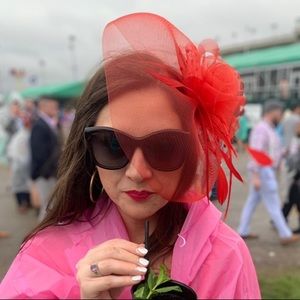 Red Kentucky Derby Fascinator